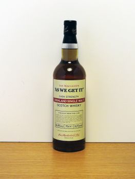 Ian MacLeod's 'As We Get It' Highland Cask Strength