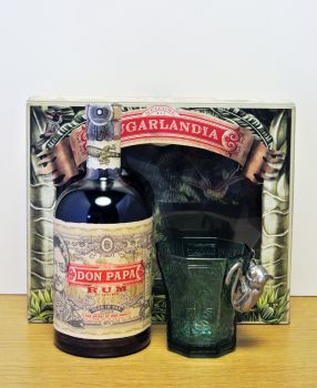 Don Papa Geschenkpackung Glas mit Koboldmaki Henkel